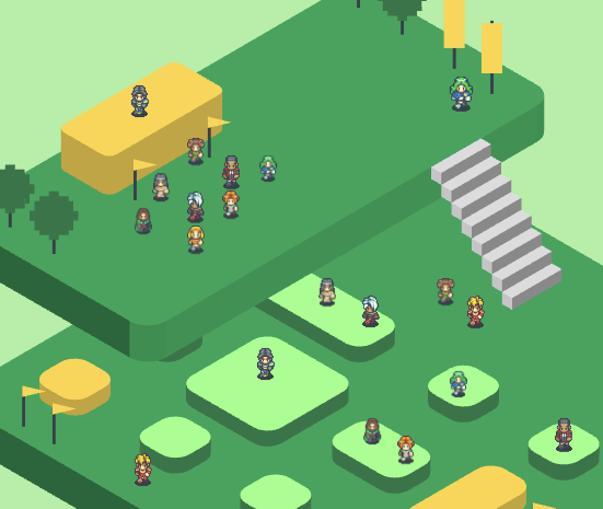 People gathered together across a Nubi space long after the meeting ended